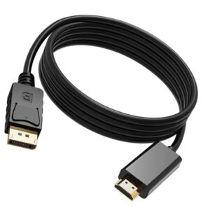 Displayport to Hdmi Kablo DP Dönüştürücü - 1.8m - Altın Uçlu