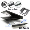 2.5 Usb 2.0 Sata HDD Harddisk Kutu Aliminyum Gövde Harici HDD Kutu Siyah  