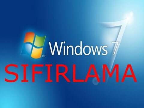 Wi̇ndows 7 Nasıl Sıfırlanır  