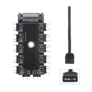 11 Port 3Pin ARGB RGB Led Fan Çoklayıcı Splitter Hub-50 cm Kablo