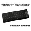 Türkçe Siyah Q Klavye Etiketi - Laptop PC Sticker  