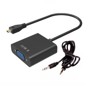 Micro Hdmi To VGA + Ses Çevirici Mikro Hdmi VGA