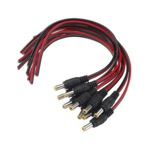 CCTV Güvenlik Kamerası Power Jack jak Kablo 30cm 10 Adet