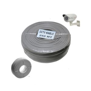CCTV Kablo Güvenlik Kamera Kablosu 2+1 0.22mm CCTV 250 Metre