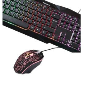 Işıklı Kablolu Q Oyuncu Klavye Mouse Set