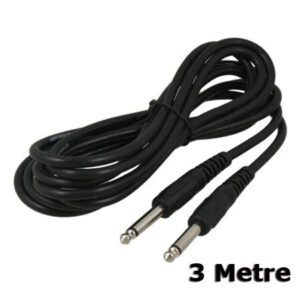6.3mm Mono Çivi Jak Jack Mikrofon Gitar Kablosu 3 Metre 6.3mm Kablo