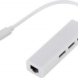 Usb 3.1 Type C Çoklayıcı 3 Port Hub Ethernet Rj45 Network Typec Ağ Kartı