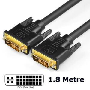 Dvi to Dvi Kablo Çift Filtreli DVI-I Dual Link 24+5 Dvi Kablo 1.8 Metre