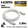 1.8m 4K 3D Ultra Slim Hdmi Kablo Ethernet Ses Destekli HDMI Kablo  