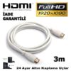 10m Vga Kablo Beyaz Full HD 1080P 10 metre vga Kablo  