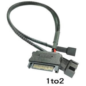 Sata Power To Fan 2 Port Pin Çevirici Çoklayıcı PWM Kablosu