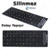 Türkçe Siyah F Klavye Etiketi - Silinmez - F Klavye Sticker  