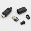 5 Pin Mini Usb Plastik Kapaklı Konnektör 2 adet  