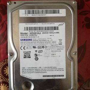 Samsung HD251HJ SATA HARDDISK arızalı hdd