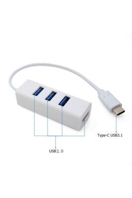 Type C Usb Çoklayıcı 4 Port Usb 2.0 Hub Çoğaltıcı  