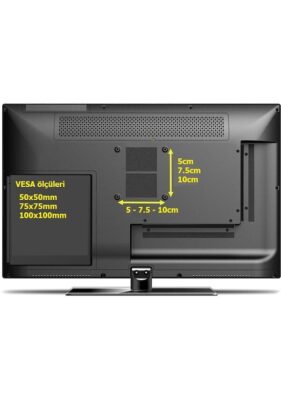 Hareketli Tv Askı Aparatı İki Kollu 17- 27 inc 17" - 27"