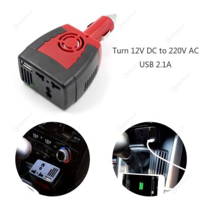 Araç içi 12v 220v Usb Çevirici invertör Fiş Priz Araba Çakmaklık