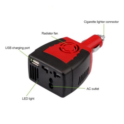 Araç içi 12v 220v Usb Çevirici invertör Fiş Priz Araba Çakmaklık
