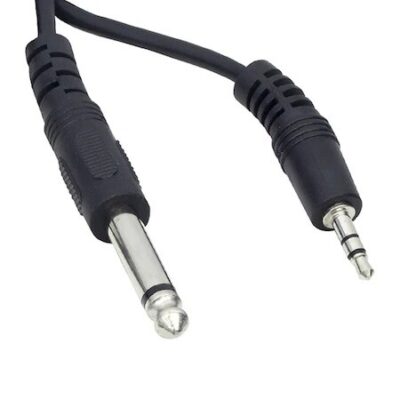 1mt  3.5 MM stereo erkek 6.3 mm Erkek kablo 1 Metre  