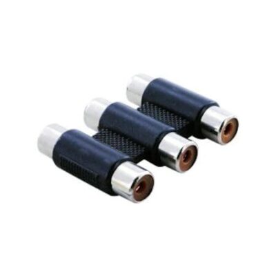 3Rca Dişi- 3Rca Dişi Adaptör 3 rca ara aparat 3 Rca Ara Dişi Dişi  