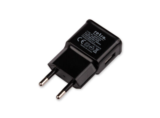 5V 2.1A iPad, Tablet, Telefon USB Şarj Adaptörü - Siyah  