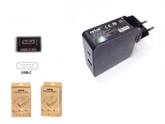 60W USB-C PD + 12W USB 2-in-1 Adaptör RNA-UTC72  