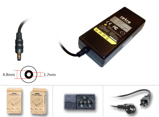 Hp Compaq 90W Siyah Uç Notebook Adaptör RNA-HC04  