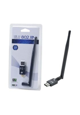 300Mbps Wireless USB Wi-Fi Adaptör Dongle 5Dbi Anten Network Lan  