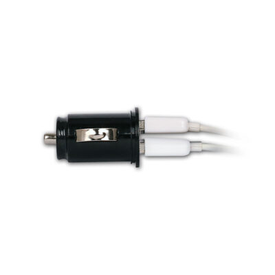 5V 2.1A iPad, Tablet, Telefon USB Araç Şarj Adaptörü - Siyah - Çift USB  