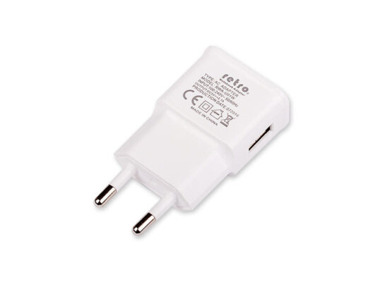5V 2.1A iPad, Tablet, Telefon USB Şarj Adaptörü - Beyaz  