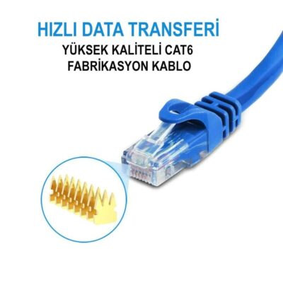 40 metre ağ kablosu cat6 kablo 40m cat6 ağ kablosu  