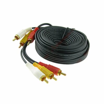 3 Rca Kablo - 3 RCA to 3 RCA Görüntü Ses Kablosu 5m  