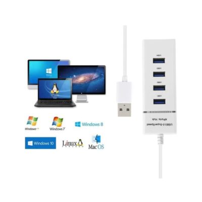 4 Port Usb 3.0 Hub - Usb Çoklayıcı 5Gbps Chipli Versiyon  