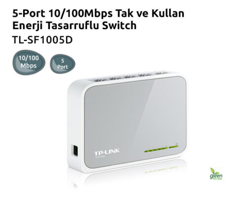 5 Port 10-100mbps Switch 5 Port Hub  Kablolu Ağ Çoklayıcı  