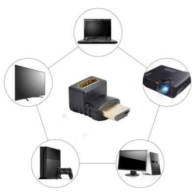 HDMI Dirsek Adaptörü Hdmi L Çevirici Uzatma Dönüştürücü 270 derece  