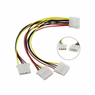 Power Çoklayıcı Kasa İçi 4 Pin Molex 1 Erkek 3 Dişi Kablo  