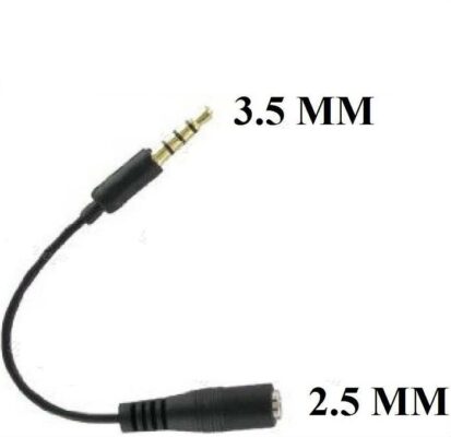 Kulaklık Çevirici 3.5mm (erkek) to 2.5mm (dişi) Ses Kablosu Çevirici