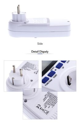 Wattmetre Priz Tipi 16A 3680W Enerji Sarfiyat Ölçer Enerji Ölçer