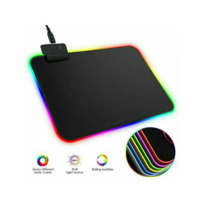 RGB Mouse Pad - 25*35cm Kaymaz Taban RGB Işıklı Mousepad  