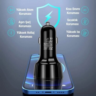 Araç Usb Şarz Araç İçi Çakmaklık Şarj Başlığı