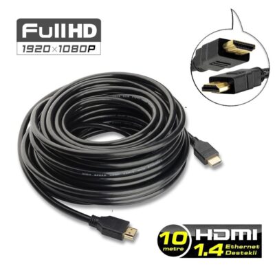 10m Hdmi Kablo TV - PS3 - LCD - Uydu Receiver Kablo Full HD 10 metre  