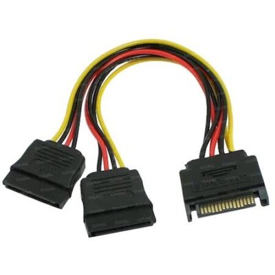 Sata to 2 x Sata Power Çoklayıcı Y Kablo  