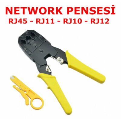 ağ kablo pensesi network pensesi RJ45 ethernet çakma sıkma pensesi  