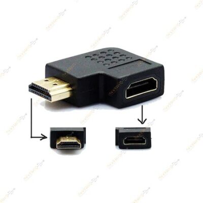HDMI Uzatma Aparatı 90 Derece L Tip Dirsek Sol Açılı  