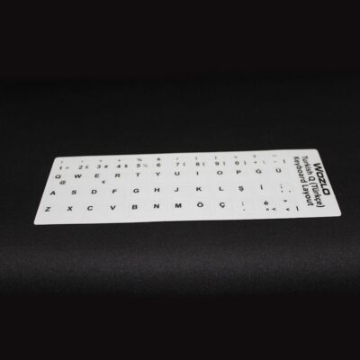 Türkçe Q Klavye Sticker Laptop Klavye Etiketi Beyaz  