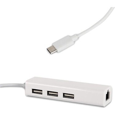 Usb 3.1 Type C Çoklayıcı 3 Port Hub Typec Ethernet Rj45 Network Typec  