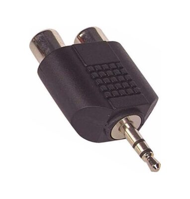 3.5 Mm Stereo Erkek 2Rca Dişi Çevirici Jack  