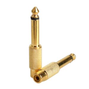 Rca Çivi Çevirici Rca Dişi to 6.3 MM Çivi Rca  Jak Jack