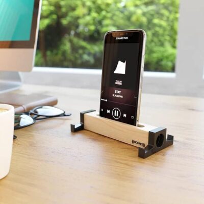 Ahşap Akustik Telefon  Tablet Standı masaüstü telefon tutucu  