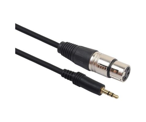 Xlr Mikrofon 3.5Mm Çevirici Dönüştürücü 3 Pin Dişi Ses Kablosu